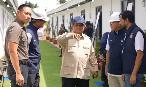Prabowo tinjau struktur dan fasilitas hunian Danantara di Aceh Tamiang