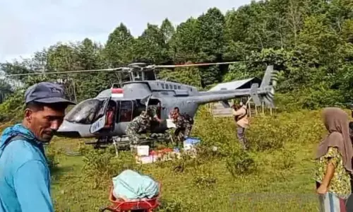 Pemerintah kirim bantuan ke Sikundo Aceh Barat melalui helikopter
