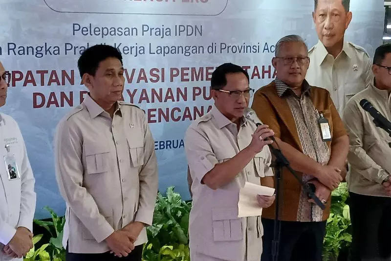 Mendagri percepat pemulihan layanan pemda pascabencana Sumatra Mendagri percepat pemulihan layanan pemda pascabencana Sumatra