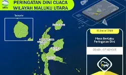 BMKG Sultan Baabullah Ternate imbau warga Malut waspadai cuaca buruk