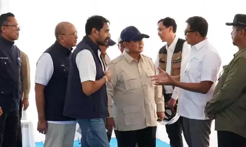 Prabowo nilai penanganan bencana terstruktur dan sistematis