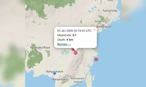 BMKG: Gempa dangkal tiga kali guncang Kalsel pada Sabtu siang