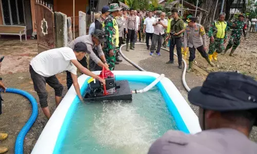 Penanganan banjir Aceh, KSP salurkan pompa apung