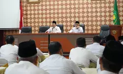 Pimpin rakor, Kakanwil Kemenagsu tekankan kedisiplinan dan kinerja pegawai