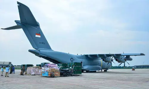 TNI AU distribusikan ratusan ton bantuan logistik dari Lanud Halim
