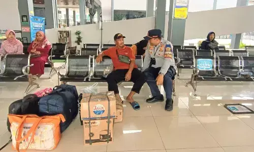 Arus balik Nataru, Terminal Tipe A Tingkir Salatiga berangkatkan lebih dari seribu penumpang