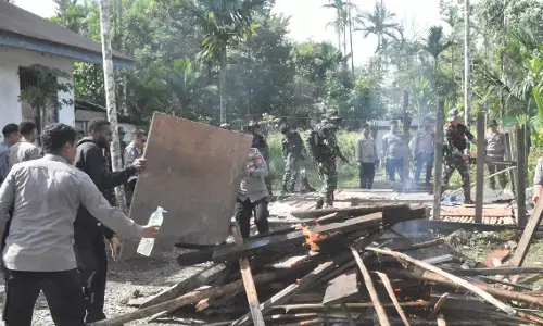 Aparat gabungan TNI-Polri lakukan `sweeping` pascaperang suku di Kwamki Narama