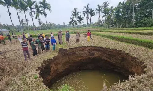 Badan Geologi jelaskan penyebab sinkhole di Limapuluh Kota