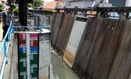 BPBD DKI Jakarta informasikan status Pintu Air Pasar Ikan Siaga 2