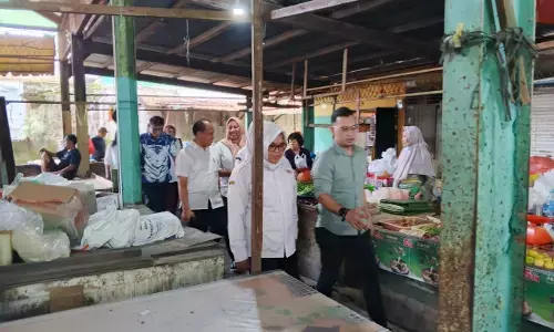 Tinjau Pasar Simalingkar dan Sentosa Baru, Direksi PUD Pasar Medan harap peningkatan kenyamanan