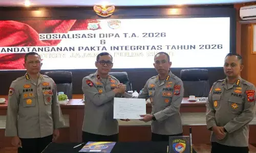 Polda Sulut gelar sosialisasi DIPA dan penandatanganan Pakta Integritas Tahun 2026