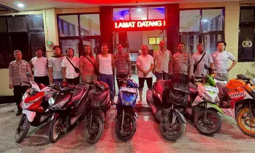 Polres Lombok Tengah gerebek rumah peyimpanan motor curian