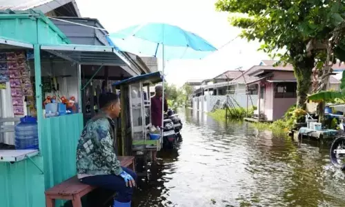 Wali Kota Banjarmasin tinjau titik banjir yang belum surut
