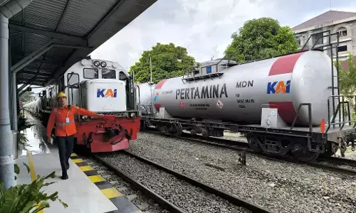 Distribusi barang lewat kereta di Sumut capai 683 ribu ton, kurangi beban jalan raya