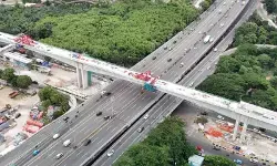 Sambungan lintasan LRT Jakarta di Tol Wiyoto Wiyono tuntas