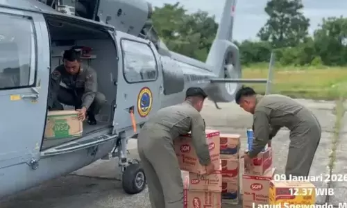 TNI kembali kerahkan alutsista udara untuk kirim logisitik ke Aceh TNI kembali kerahkan alutsista udara untuk kirim logisitik ke Aceh