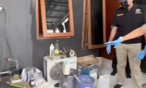 BNN bongkar pabrik narkotika di Tangerang
