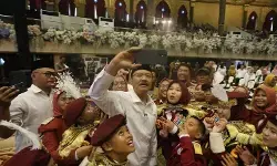 Teater siswa meriahkan peresmian Sekolah Rakyat oleh Presiden Prabowo