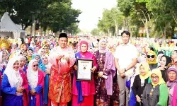 Sebanyak 6 ribu penari Zapin catatkan Rekor Muri di Riau