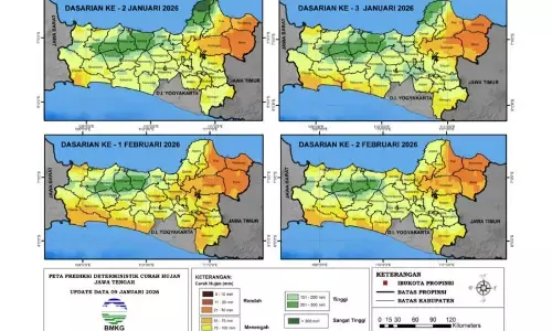 BMKG imbau waspada banjir-longsor di Jateng sampai Februari