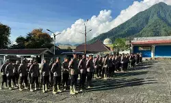 Pulihkan Sitaro, Brimob Polda Sulut dirikan dapur lapangan dan penyediaan air bersih