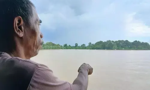 Ratusan hektare lahan sawah di Tangerang terendam banjir Ratusan hektare lahan sawah di Tangerang terendam banjir