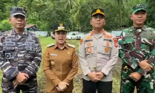 Bupati Sitaro apresiasi penanggulangan bencana yang dilakukan TNI-Polri