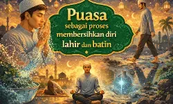 Puasa sebagai proses membersihkan diri lahir dan batin Puasa sebagai proses membersihkan diri lahir dan batin