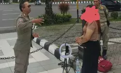 Satpol PP tertibkan konten kreator perempuan gelar live Tiktok ekstrem di lokasi wisata SLG Kediri