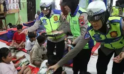 SPPG Polres Kudus bagikan 1.000 paket MBG kepada korban banjir