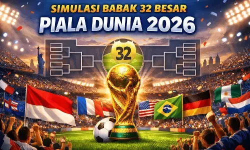 Simulasi babak 32 besar Piala Dunia 2026