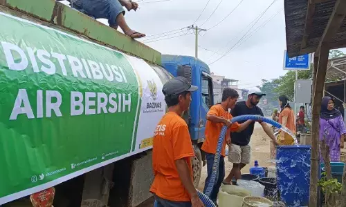 BAZNAS RI distribusikan 186.000 liter air bersih untuk penyintas Bencana di Tapanuli Tengah