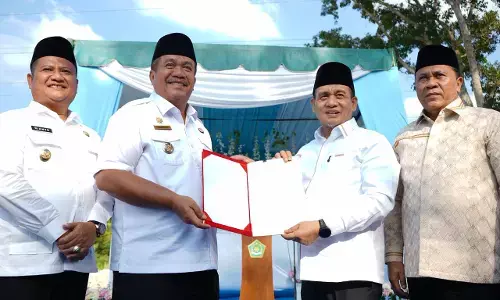 Kemenag terima sertipikat tanah hibah pembangunan MAN IC Asahan