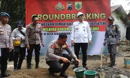 Groundbreaking jembatan, Kapolres wujudkan akses jalan yang lebih aman