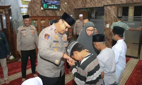Polres Langkat gelar munajat awal tahun, perkuat spiritualitas dan kepedulian sosial