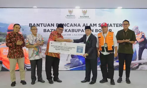 BAZNAS Kabupaten Bogor salurkan bantuan seniali Rp161 juta untuk Aceh-Sumatra