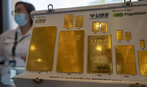 Harga emas di Pegadaian yang hari ini kompak naik