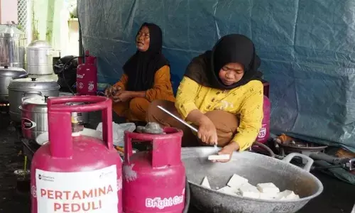 Ribuan warga Muria Raya terdampak banjir, Pertamina dukung dapur umum posko pengungsian