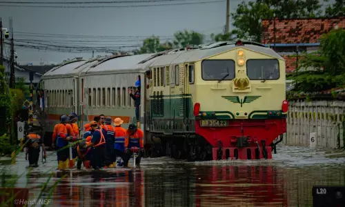 KAI batalkan perjalanan untuk operasional dan normalisasi jalur, jalur KA bisa dilewati terbatas
