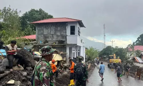 Basarnas hentikan pencarian dua korban banjir bandang Pulau Siau Basarnas hentikan pencarian dua korban banjir bandang Pulau Siau