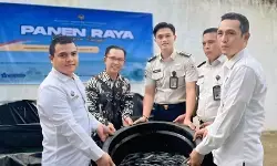 Rutan Baturaja Sumsel panen ikan lele di kolam budi daya