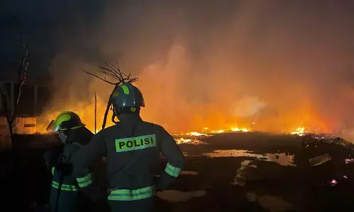 Polda Kepri pastikan tidak ada korban jiwa di kebakaran Mega Legenda