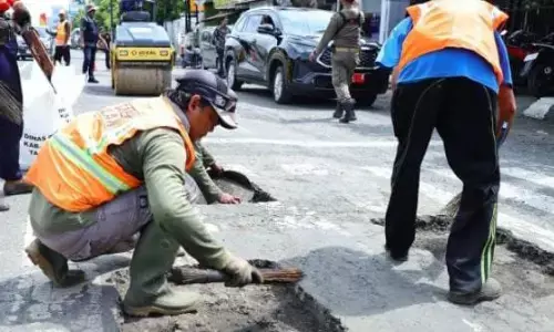 Banjir surut, Pemkab Kudus percepat perbaikan 3.570 titik jalan rusak