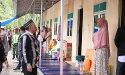 Korban bencana hidrometeorologi di Pidie Aceh mulai tempati huntara