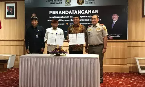 Kolaborasi Barantin - Universitas Udayana perkuat sinergi IPTEK karantina