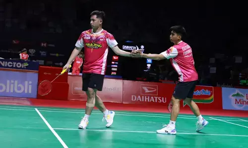 Bangkit dari tekanan, Sabar/Reza ke perempat final Indonesia Masters 2026 Bangkit dari tekanan, Sabar/Reza ke perempat final Indonesia Masters 2026