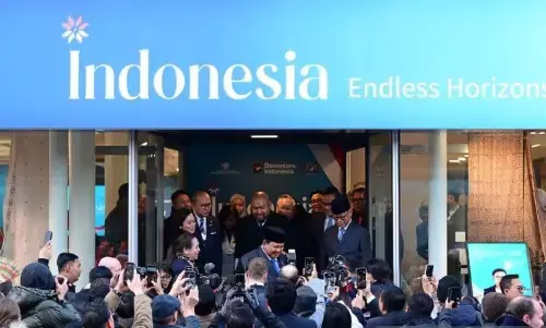 Prabowo sambangi Paviliun Indonesia di World Economic Forum Davos