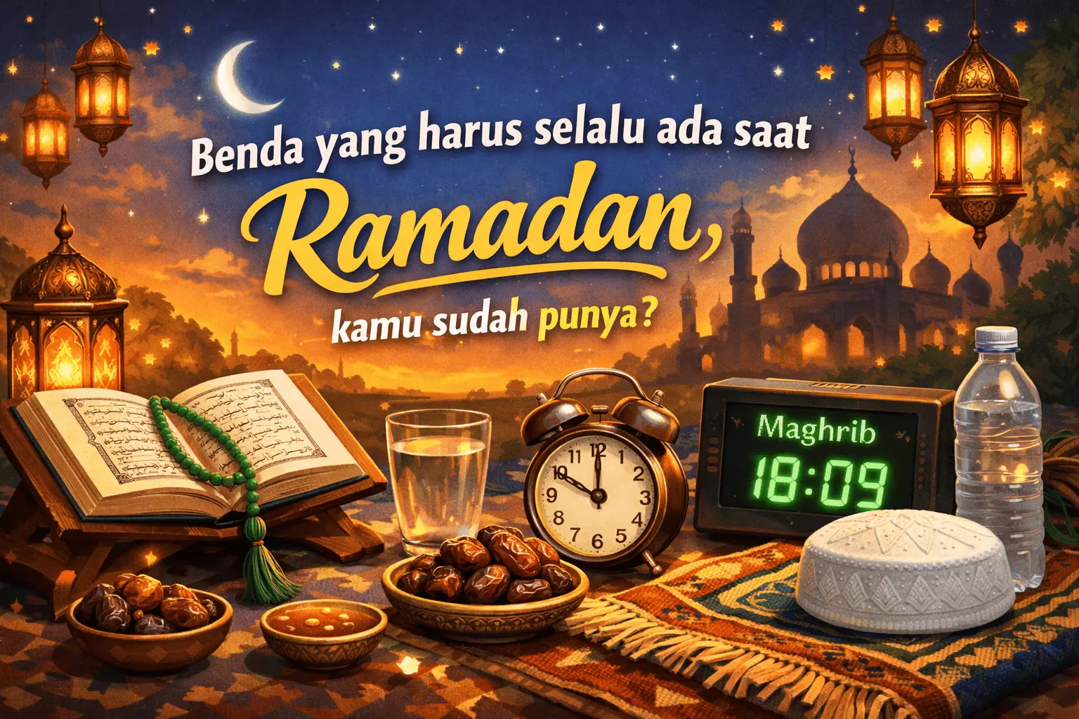 Benda yang harus selalu ada saat Ramadan, kamu sudah punya? Benda yang harus selalu ada saat Ramadan, kamu sudah punya?