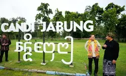 Menbud tinjau revitalisasi Candi Jabung di Probolinggo