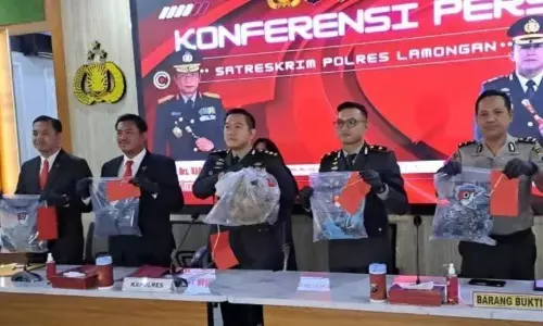 Polres Lamongan ungkap kasus pembunuhan ayah terhadap anak